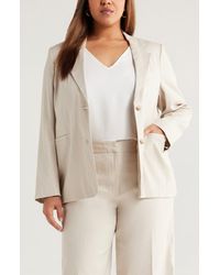Nordstrom - Stretch Linen Blend Boyfriend Blazer - Lyst