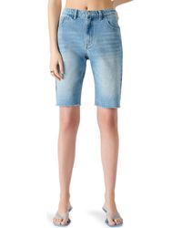 Steve Madden - Dita Denim Bermuda Shorts - Lyst