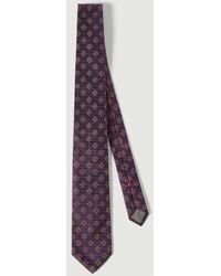 Brunello Cucinelli - Silk Tie With Geometric Pattern - Lyst