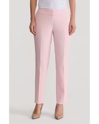 Kasper - Flat Front Slim Pants - Lyst