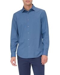 Bugatchi - James Ooohcotton Geo Print Button-Up Shirt - Lyst