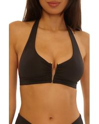 Becca - Color Code V-Wire Halter Bikini Top - Lyst