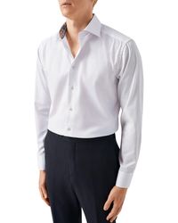 Eton - Contemporary Fit Solid Organic Cotton Dress Shirt - Lyst
