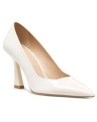 Stuart Weitzman - Vinnie 85 Patent Leather Pointed Toe Pump - Lyst