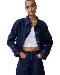 H&M - Cotton Denim Jacket - Lyst