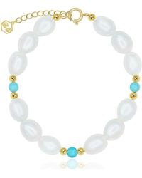 LA MENO - Freshwater Pearl & Bracelet - Lyst