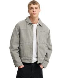 Cotton On - Cropped Worker Jacket - Lyst