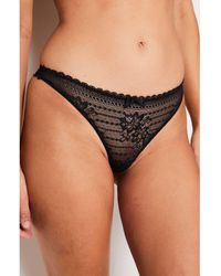 Etam - Panama Lace Thong - Lyst