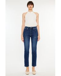 Kancan - Adaline High Rise Slim Straight Jeans - Lyst