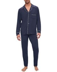 Eberjey - William Stretch Tencel Modal Long Pajamas - Lyst