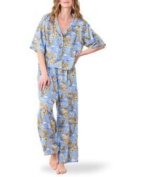 Printfresh - Wildest Dreams Satin Pajamas - Lyst