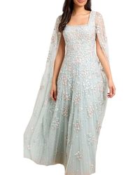 Needle & Thread - Versailles Ditsy Cape Sleeve Ankle Gown - Lyst