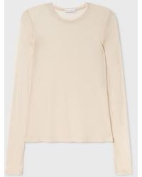 SILK LAUNDRY - Mesh Long Sleeve Top - Lyst