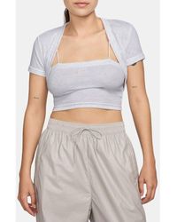 Nike - Sportswear Chill Rib Crop Camisole & Bolero Set - Lyst