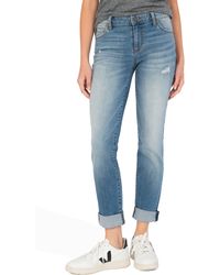 Kut From The Kloth - Catherine Boyfriend Distressed Mid Rise Relaxed Jeans - Lyst
