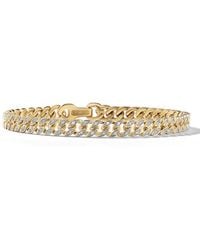 David Yurman - Pavé Diamond Curb Chain Bracelet - Lyst