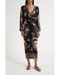 CAMILLA - Twist Front Long Sleeve Jersey Dress - Lyst