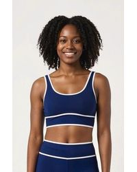 Calypsa - Long Line Swim Bra Two-Toned Collection - Lyst