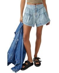 Free People - Fleur Denim Shorts - Lyst