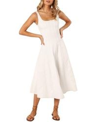 Petal & Pup - Una Fit & Flare Midi Dress - Lyst