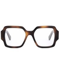 Celine - Triomphe 52Mm Square Reading Glasses - Lyst