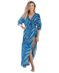 Swim 365 - Faux-Wrap Swim Cover Up - Lyst