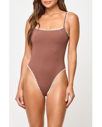 LSPACE - Nadia Low Back One-Piece Swimsuit - Lyst