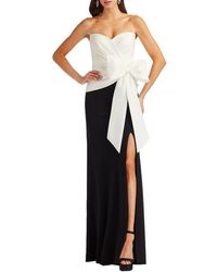 Tadashi Shoji - Strapless Stretch Crepe Gown - Lyst