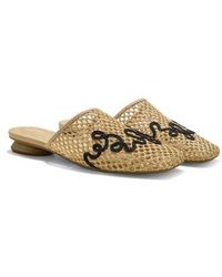 VIVAIA - Maura Square-Toe Mesh Sandals - Lyst