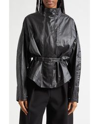 Jacquemus - Le Blouson Ciro Belted Coated Linen Jacket - Lyst