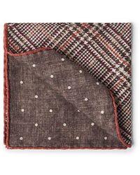 Brunello Cucinelli - Prince Of Wales Pocket Square - Lyst