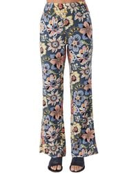O'neill Sportswear - Johnny Talitha Floral Print Wide Leg Pants - Lyst