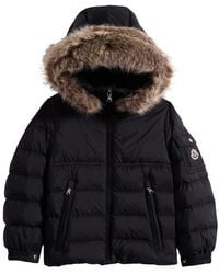 Moncler - Kids' New Byronf Water Repellent Down Puffer Jacket With Detachable Faux Fur Trim - Lyst