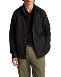 Vince - Cotton Blend Zip Shirt Jacket - Lyst