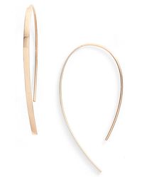 Lana Jewelry - Mini Flat Hooked-on Hoop Earrings - Lyst