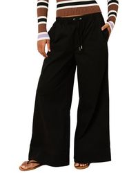 Solid & Striped - The Flynn Stretch Cotton Drawstring Wide Leg Pants - Lyst