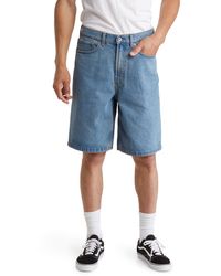 Vans - Check-5 baggy Denim Shorts - Lyst