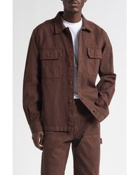 Sky High Farm - Cotton Canvas Work Overshirt - Lyst