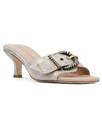 Donald J Pliner - Buckle Croc Embossed Slide Sandal - Lyst
