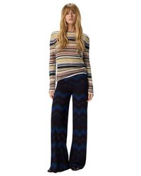 Missoni - Palazzo Trousers With Wave Pattern - Lyst
