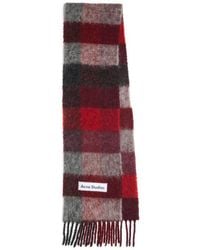 Acne Studios - Vally Plaid Alpaca, Wool & Mohair Blend Scarf - Lyst