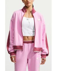 Nike - Track Club Fleece Full Zip Jacket - Lyst