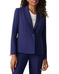 Kasper - Stretch Crepe One-Button Blazer - Lyst