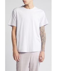 Open Edit - Crewneck Stretch Cotton T-shirt - Lyst