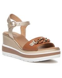 Nero Giardini - Chain Ankle Strap Platform Wedge Sandal - Lyst