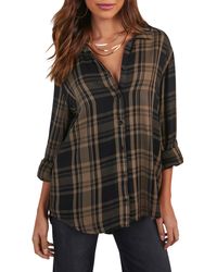 Vici Collection - Seattle Herringbone Oversize Button-up Shirt At Nordstrom - Lyst