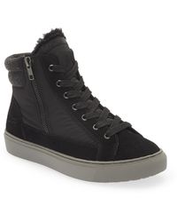 Cougar Shoes - Waterproof High Top Sneaker With Faux Shearling Trim - Lyst