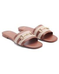 Mango - Buckle Slide Sandal - Lyst