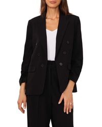 Halogen® - Scrunch Sleeve Double Breasted Blazer - Lyst