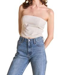Endless Rose - Strapless Linen Top - Lyst